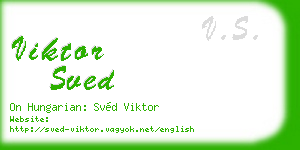 viktor sved business card