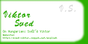 viktor sved business card